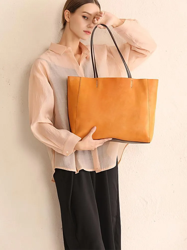 17" Black Ladies Leather Tote Bags Womens Tote Purses Large Black Tote Shoulder Bag