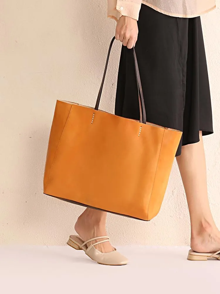 17" Black Ladies Leather Tote Bags Womens Tote Purses Large Black Tote Shoulder Bag