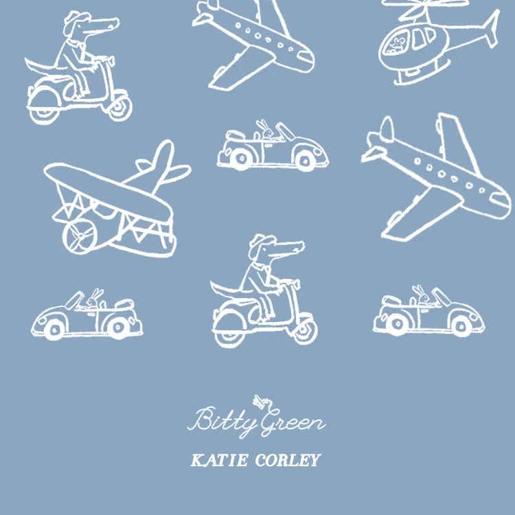 Bitty Green-Blue Travel Friends