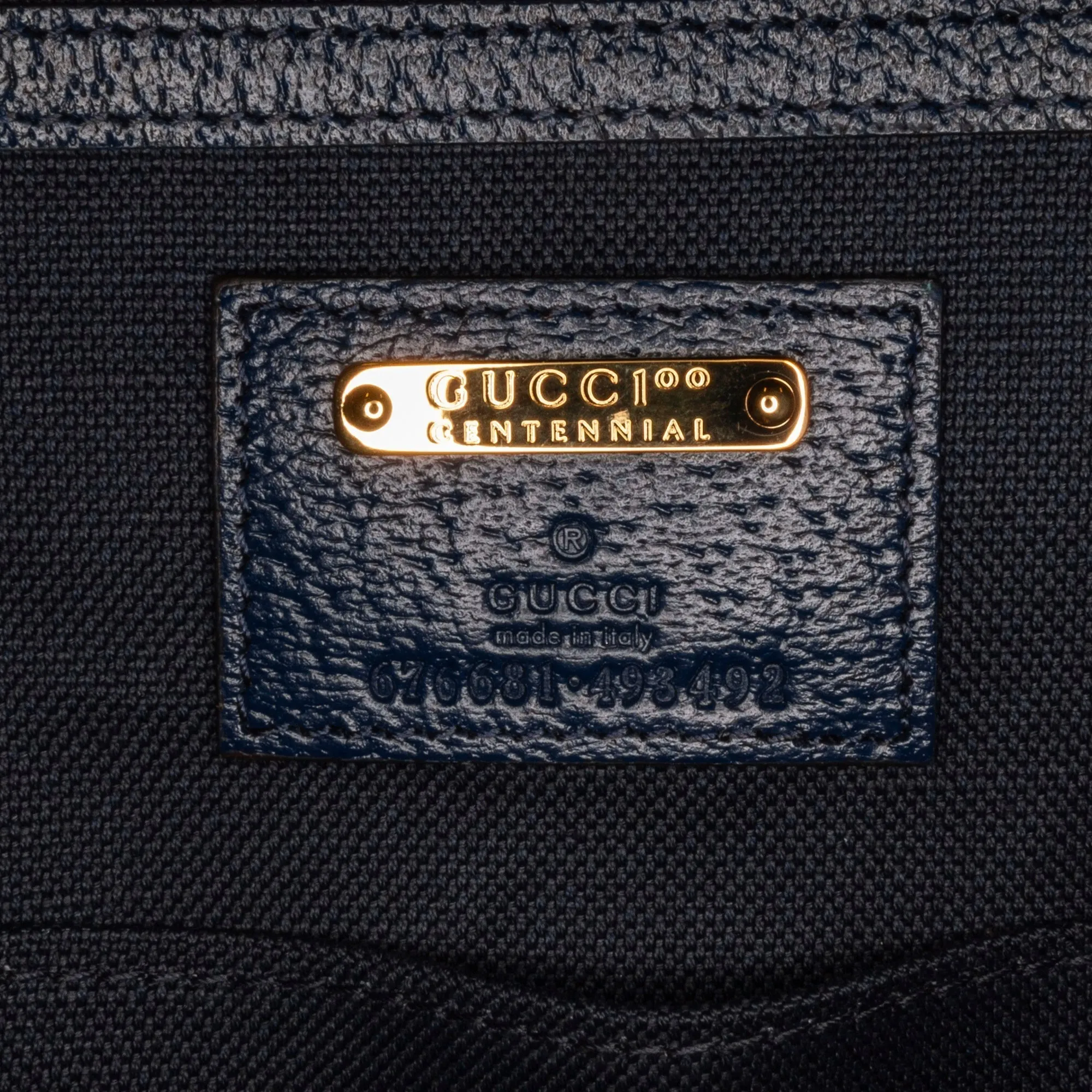 Blue Gucci Medium GG Supreme Kaleidoscope 100 Ophidia Tote