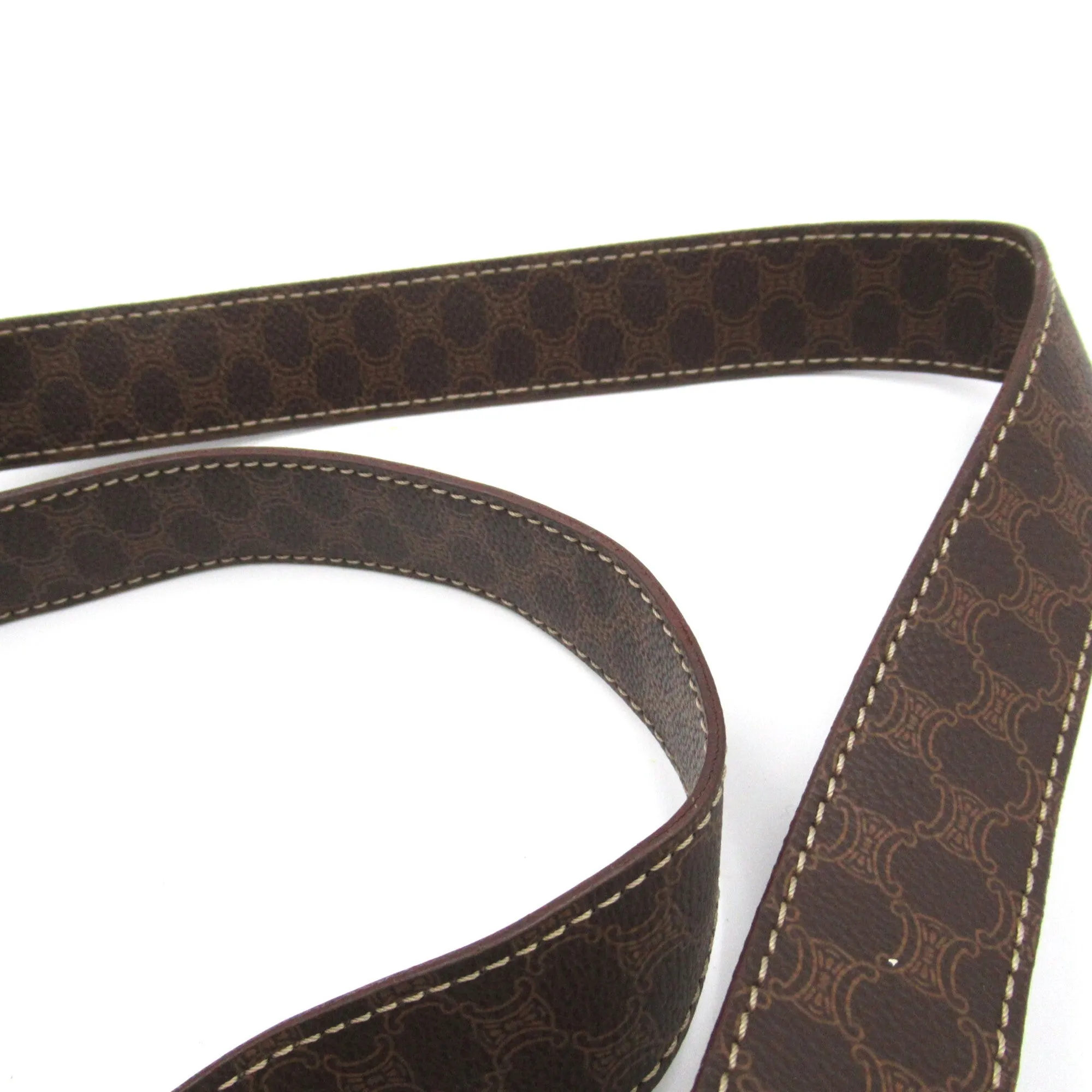 Celine Shoulder Tote Brown PVC coated canvas