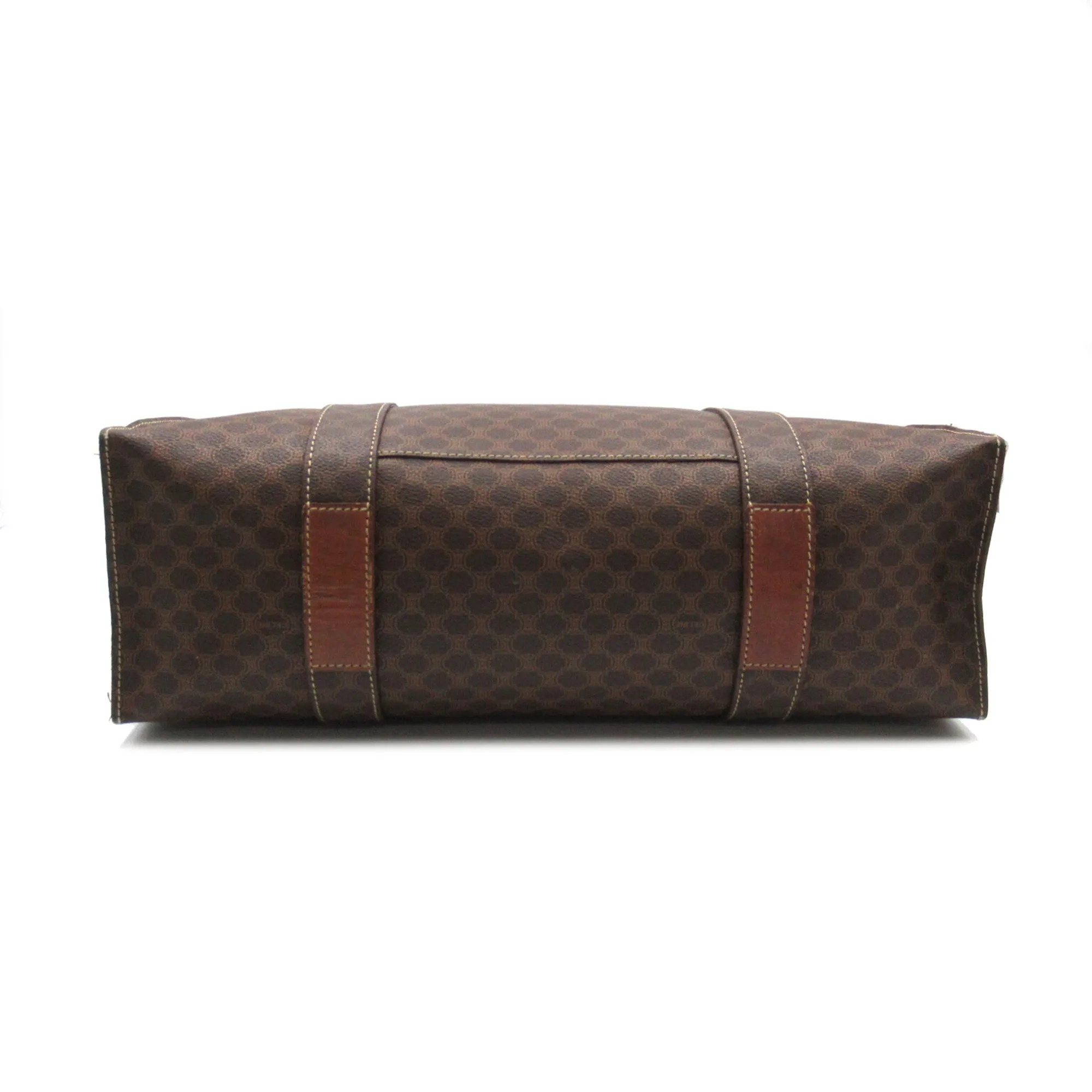 Celine Shoulder Tote Brown PVC coated canvas