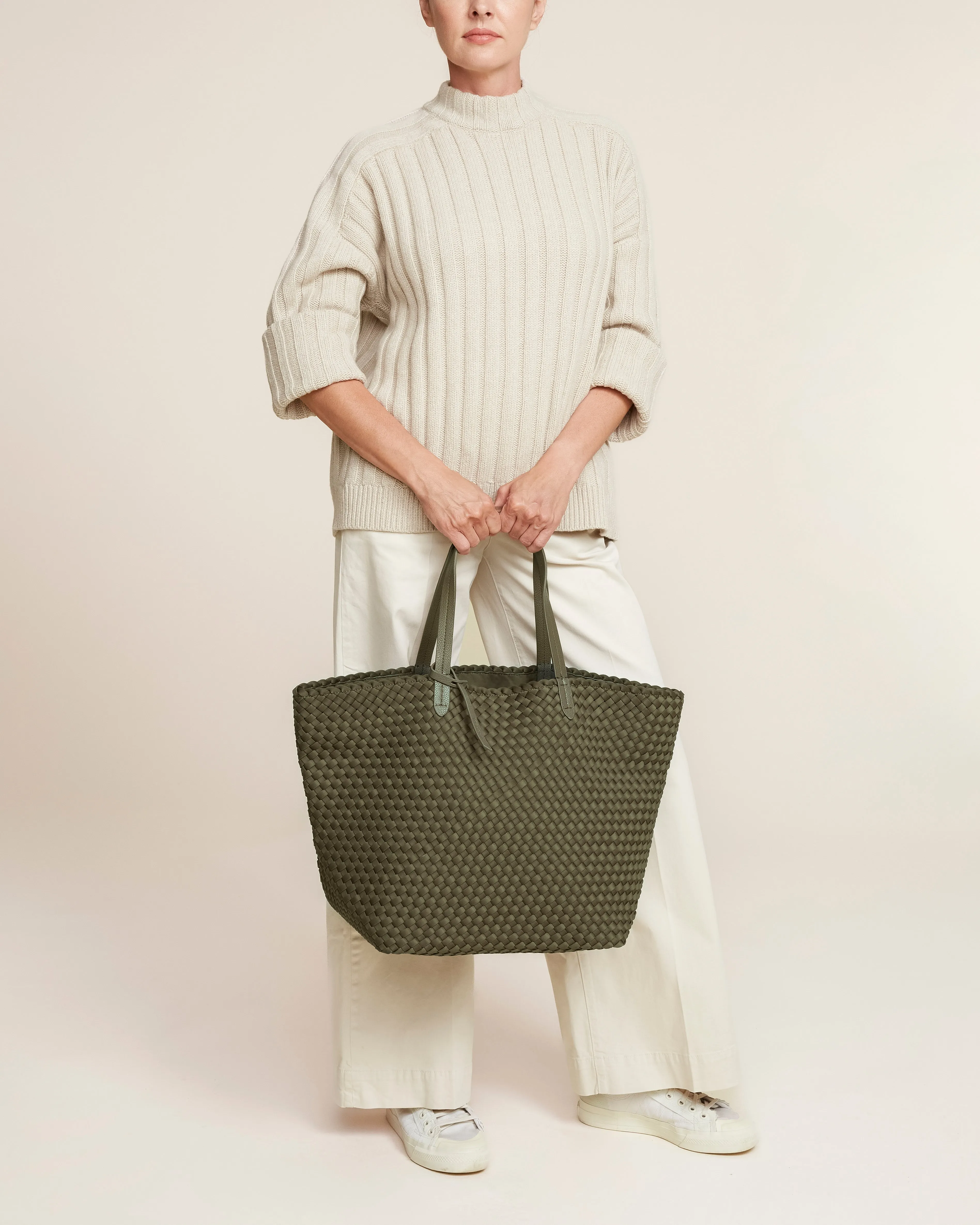 Naghedi Jetsetter Large Tote in Olive